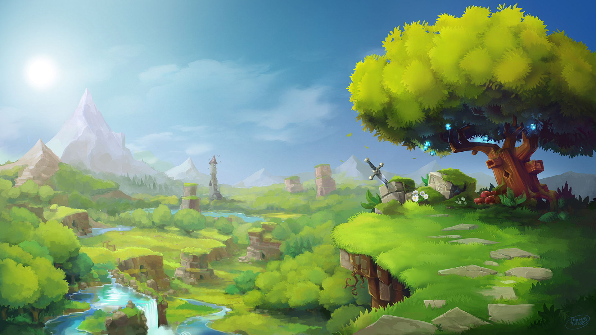 Hytale fantasy landscape